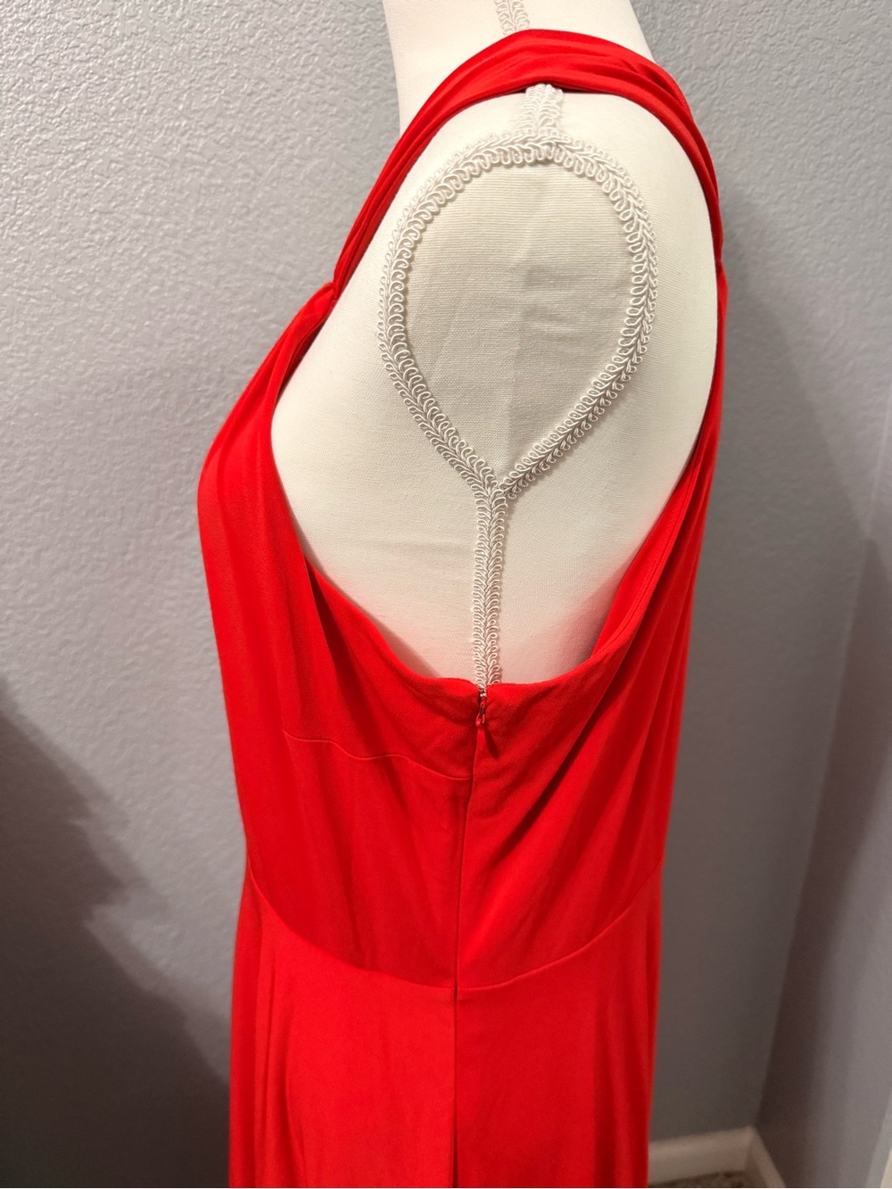 Ann Taylor Red Halter-Neck Dress - Picture 6 of 9